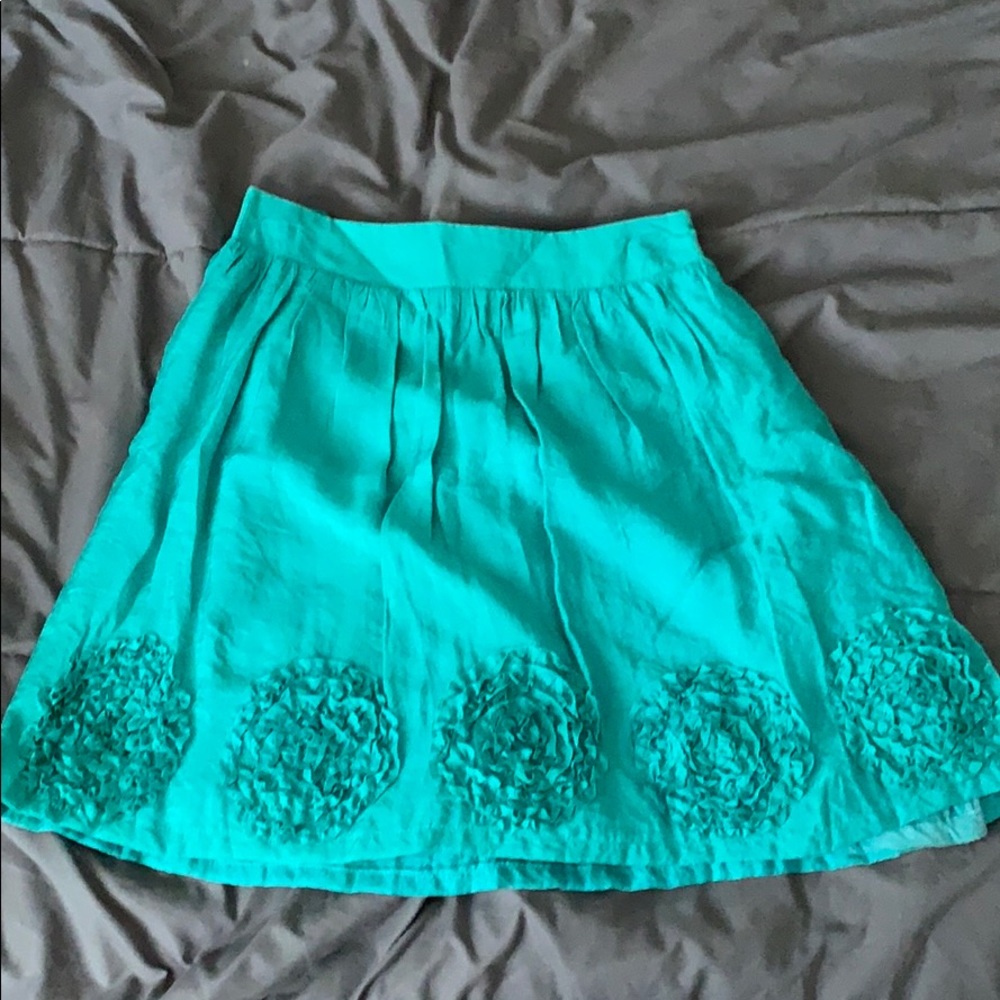 Turquoise skirt